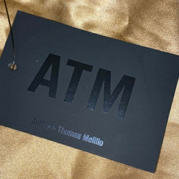 ATM Contrast Detail Silk Satin Slipdress - Picture 10 of 10